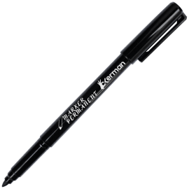 Marker permanent Okerman PM511, 0.5-2 mm, negru, varf rotund, 13.5 CM